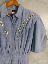 Load image into Gallery viewer, Vintage 80’s Denim Jumpsuit
