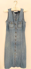 Load image into Gallery viewer, Vintage 80’s Buttons Denim’s Ankle Dress