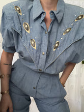 Load image into Gallery viewer, Vintage 80’s Denim Jumpsuit
