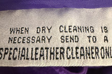 Load image into Gallery viewer, Vintage Purple Leather Skirt
