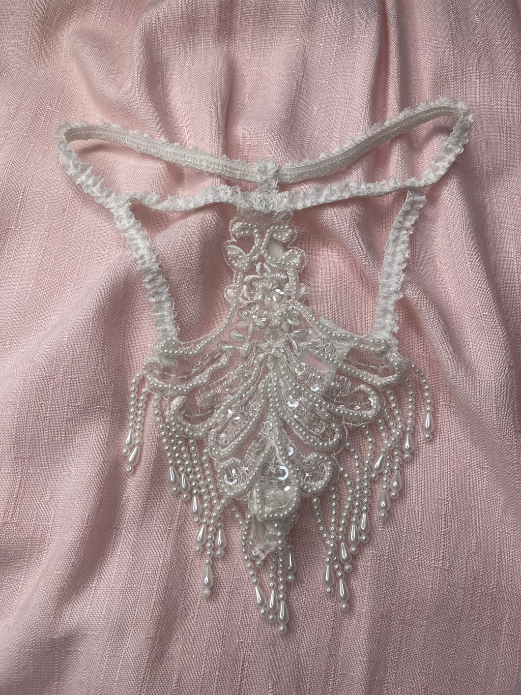 Vintage Pearls Thong
