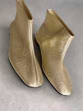 Load image into Gallery viewer, Vintage 60’s Gold Booties
