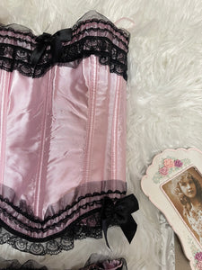 Vintage Style Pink Lingerie Set