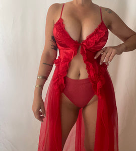 Vintage Red Lingerie