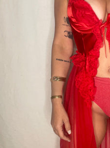 Vintage Red Lingerie
