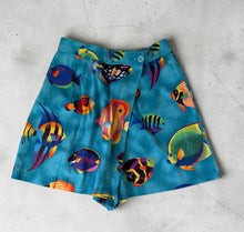 Load image into Gallery viewer, Late 80’s Tropical Fish Skort (skirt/pants)
