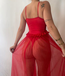 Vintage Red Lingerie