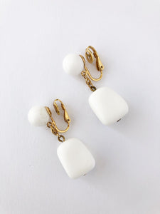 Vintage White Earrings