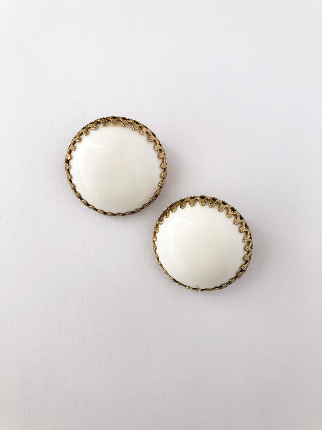 Vintage White Earrings