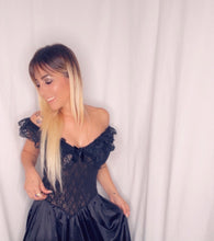 Load image into Gallery viewer, Black as an Opal Vintage Nightgown
