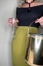 Load image into Gallery viewer, Vintage Mid Century Green skirt
