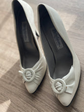 Load image into Gallery viewer, Vintage White Stiletto Heels
