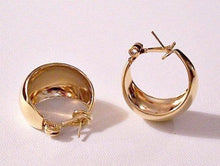 Load image into Gallery viewer, Monet Wide Bottoms Hoops Vintage Earrings
