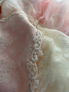 Vintage Lace On Pink Lingerie