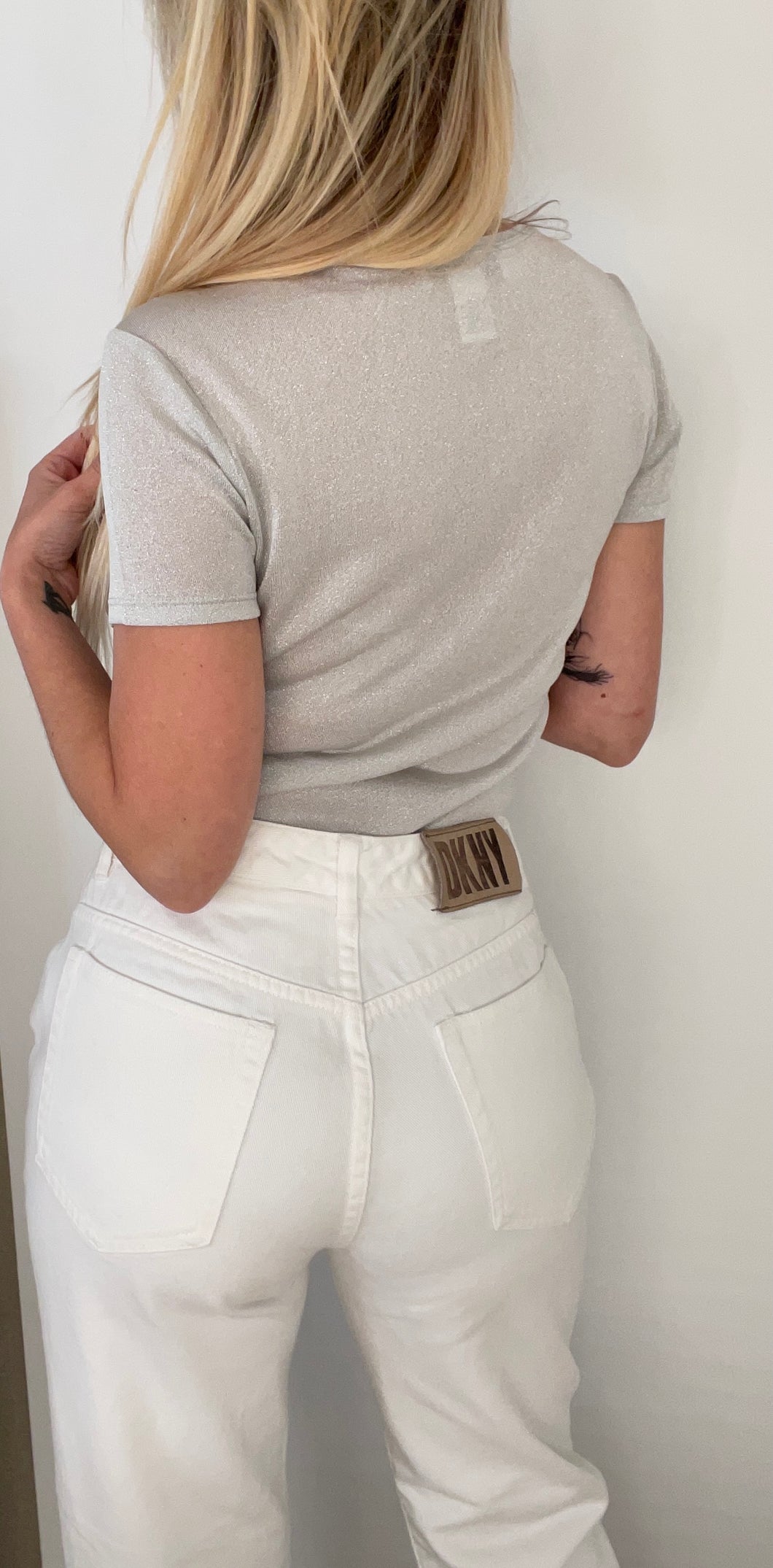 90’s DKNY Vintage White Jeans