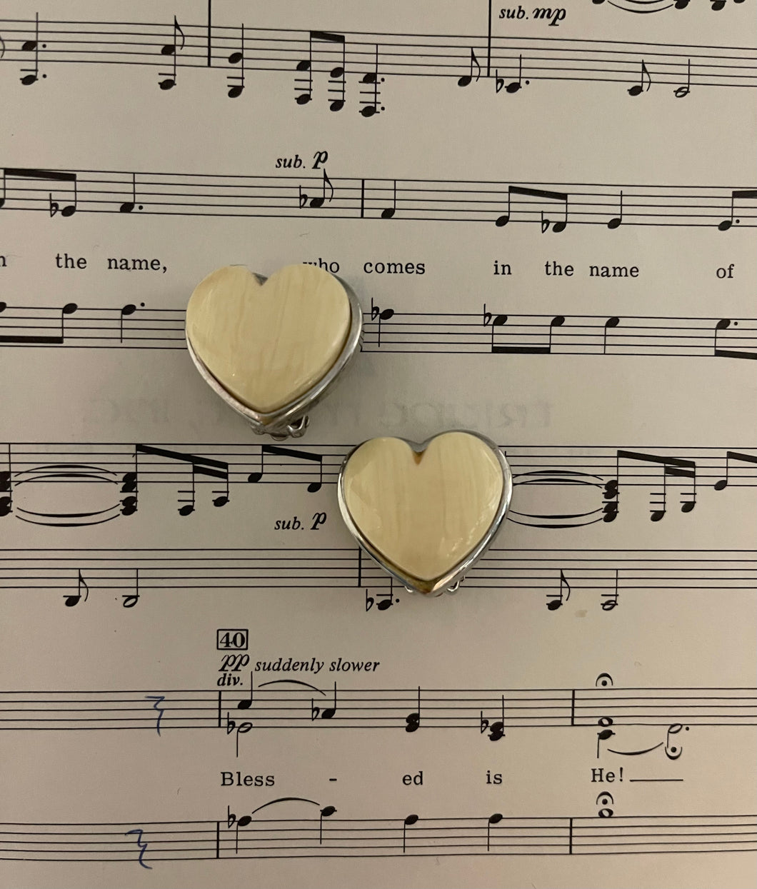 Vintage Heart Earrings