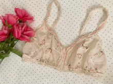 Load image into Gallery viewer, Vintage Handmade Cotton Embroidered Bralette
