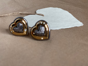 Vintage in Love Heart Earrings
