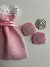 Load image into Gallery viewer, Vintage Art in Pink Earrings
