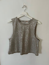 Load image into Gallery viewer, Free People Silver Crop Top
