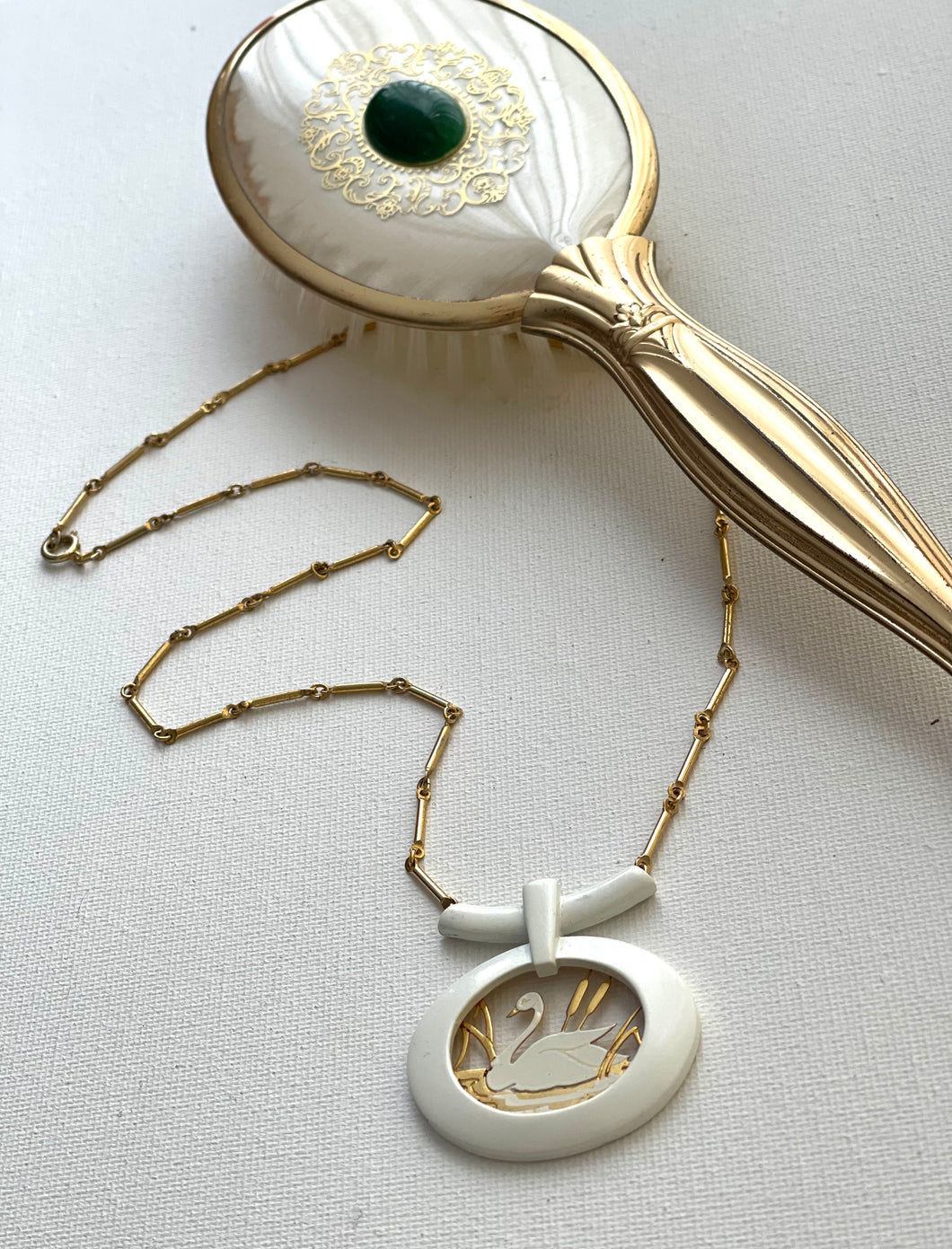 Vintage Swan Necklace