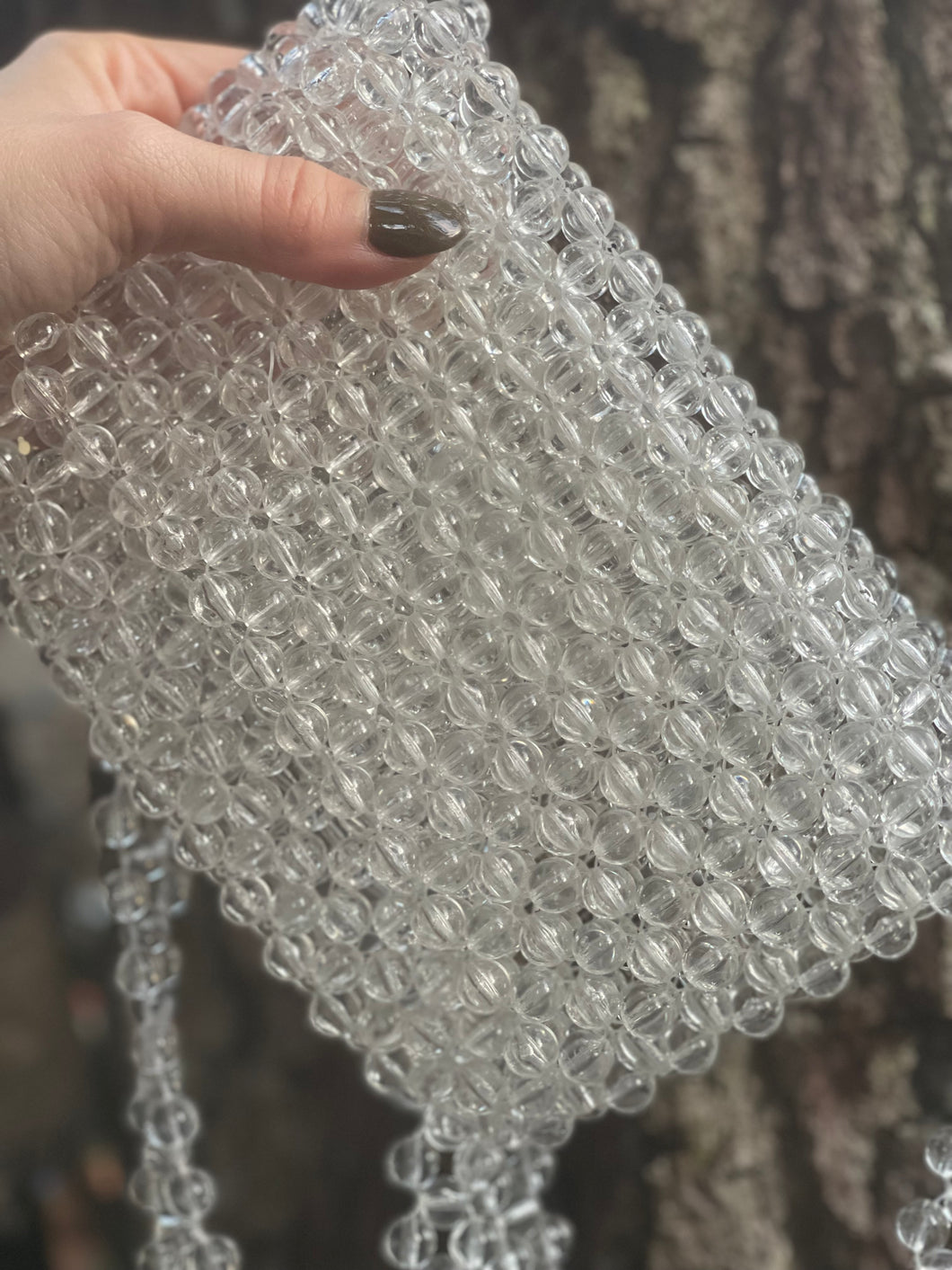 Crossbody Crystal Beads Purse
