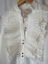 Load image into Gallery viewer, Women&#39;s White Ruffle Blouse
