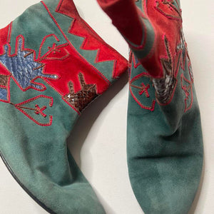 Vintage Late 70’s Bohemian Booties
