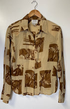 Load image into Gallery viewer, Vintage Aviator Button Down Blouse
