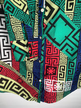 Load image into Gallery viewer, 80’s/90’s Colorful Aesthetic Button Down Top
