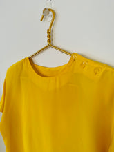 Load image into Gallery viewer, Bright Yellow Vintage Blouse
