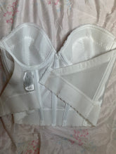 Load image into Gallery viewer, Vintage White Bustier 36A
