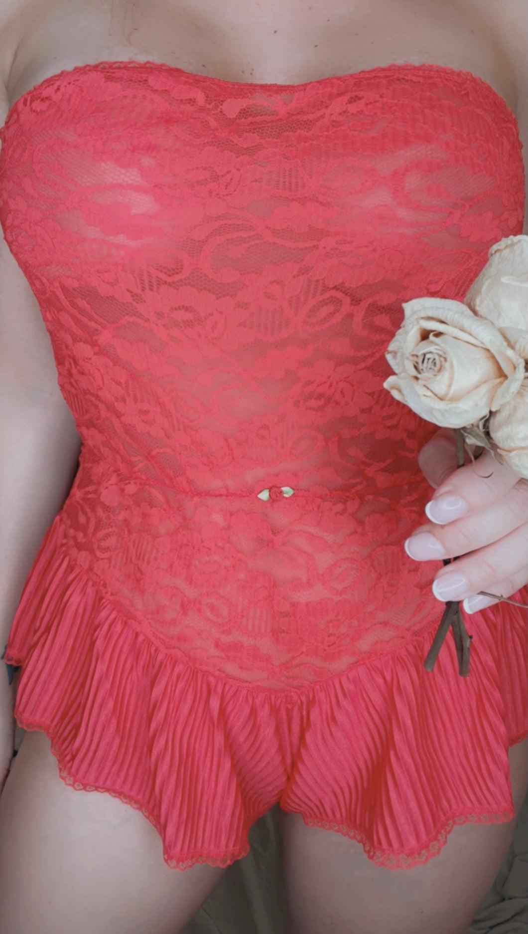 Red at bed Lingerie