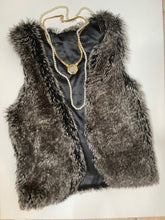 Load image into Gallery viewer, There’s no age for glamorous..  Kid faux vest size 10
