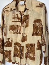 Load image into Gallery viewer, Vintage Aviator Button Down Blouse
