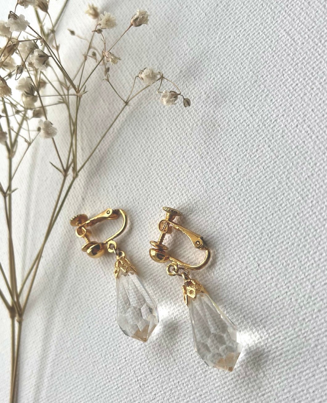 Vintage Crystals Drops Earrings