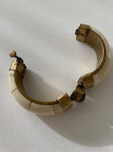 Load image into Gallery viewer, Vintage Natural Stone Bone Hinged Bracelet
