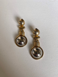 Vintage Clíp On Earrings