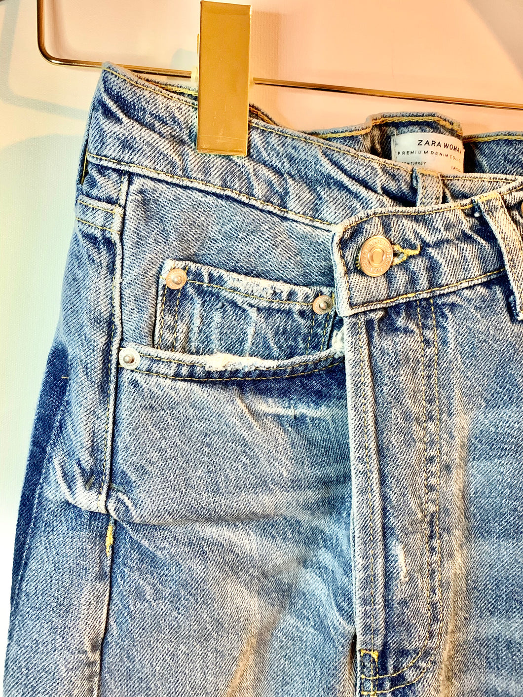 Zara Denim Long Skirt