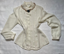 Load image into Gallery viewer, Vintage Light Cream Blouse
