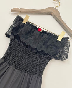 Vintage Black Gauze Lingerie