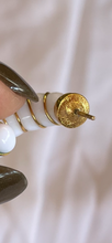 Load image into Gallery viewer, Vintage White Earrings Hoops
