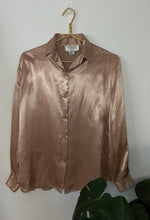 Load image into Gallery viewer, Vintage Golden Silky Blouse
