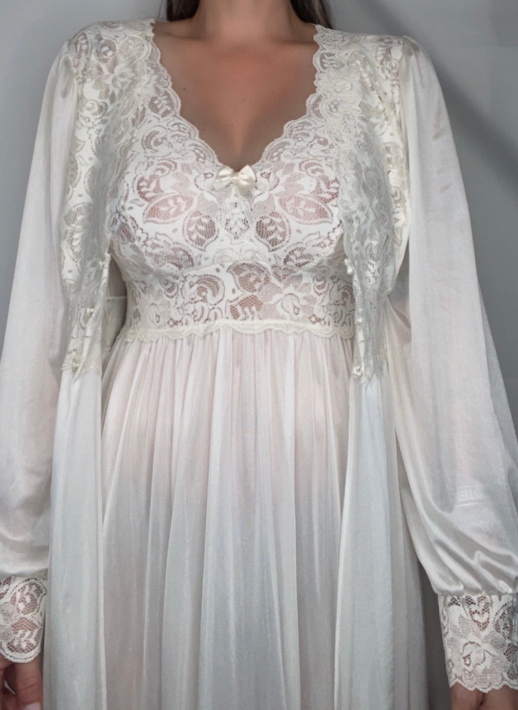 Vintage Nightgown and Robe Set