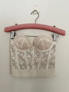 Vintage White Lace Bustier