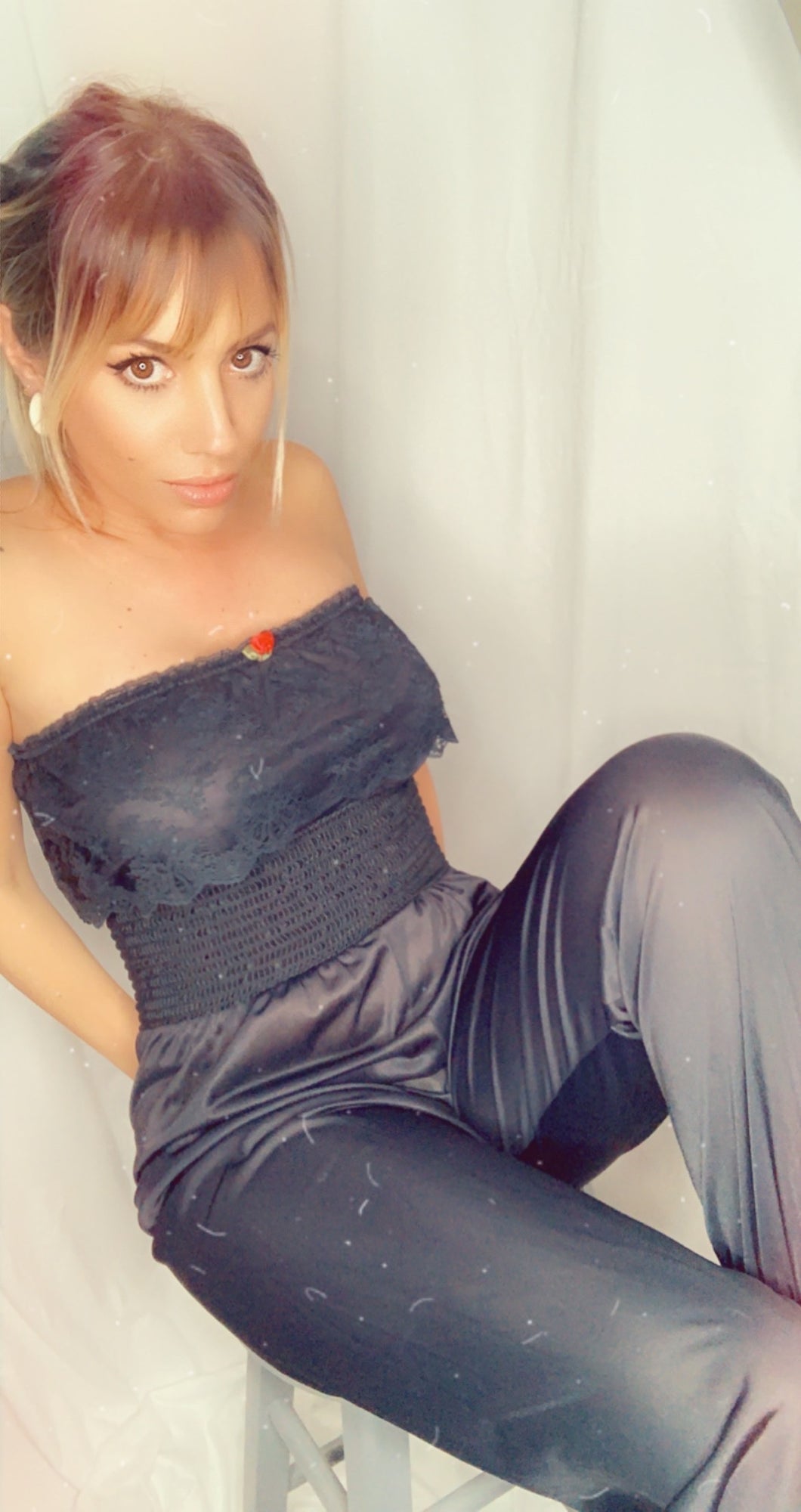 Vintage Black Gauze Lingerie