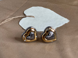 Vintage in Love Heart Earrings