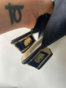 Amerati Black Vintage Mules