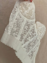 Load image into Gallery viewer, Vintage White Lace Bustier
