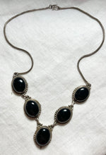 Load image into Gallery viewer, Silver 925 &amp; Onix Vintage Necklace
